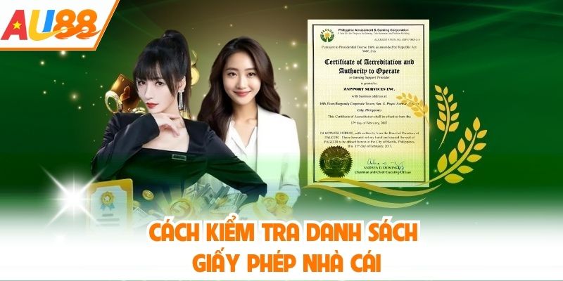 Cách kiểm tra danh sách giấy phép